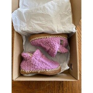 New Toddler Girls L.L. Bean Slippers Mauve Berry